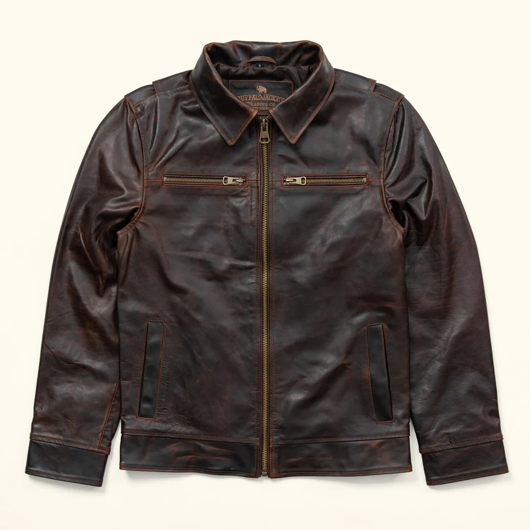 Legacy Leather Flight Jacket - Image 4